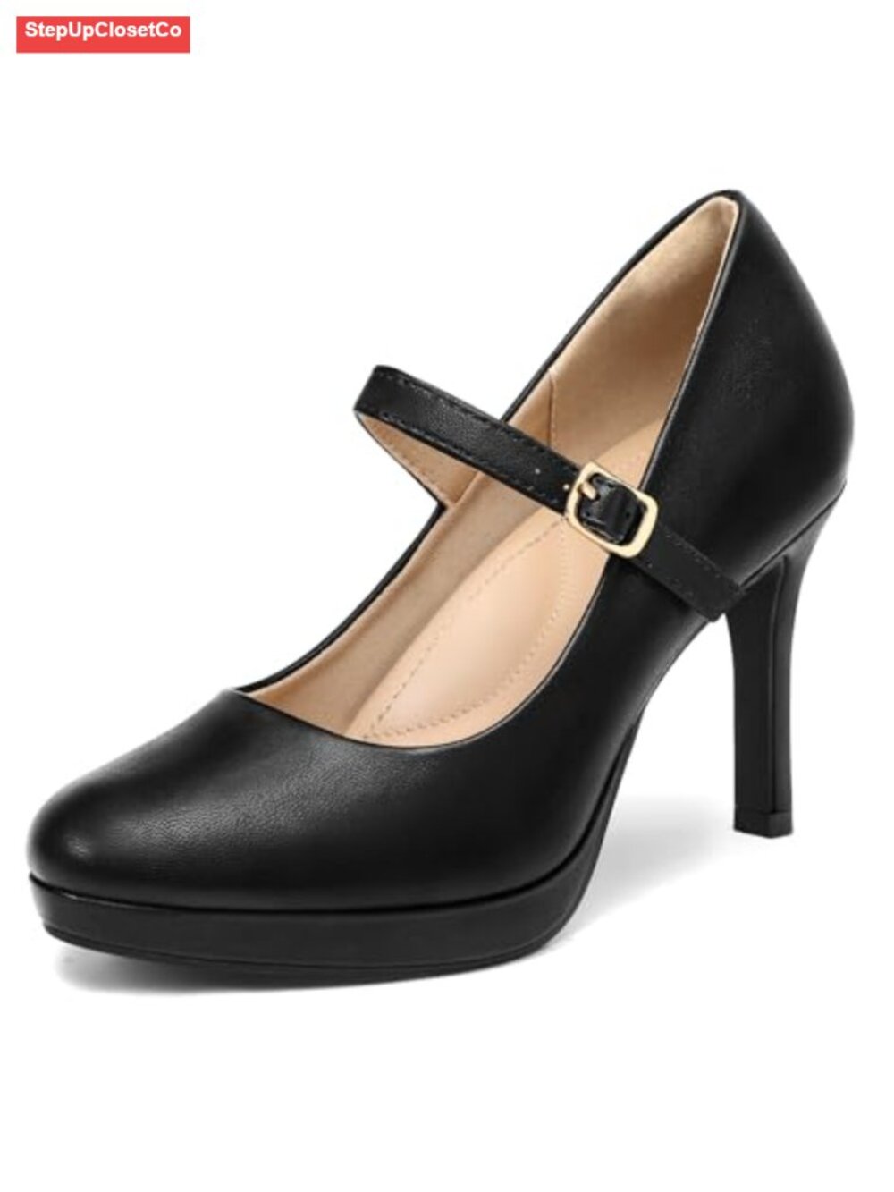 Women's Mary Jane Pumps Round Toe Platform High Heel Dress Shoes